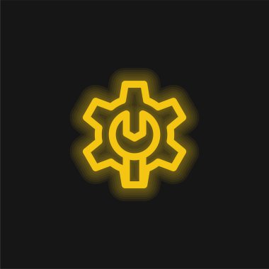 Sarı parlak neon simgesini yönet