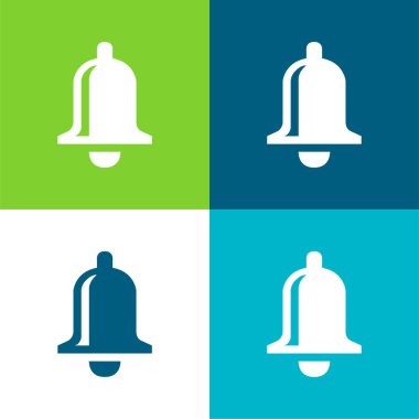 Bell Düz 4 renk simgesi seti