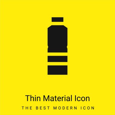 Bottle minimal bright yellow material icon clipart