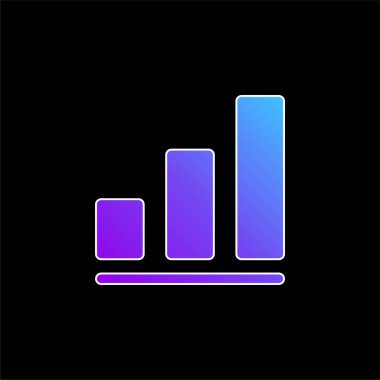 Çubuk Mavi Gradyan vektör simgesi