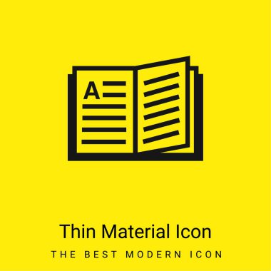 Kitap en az parlak sarı malzeme simgesi