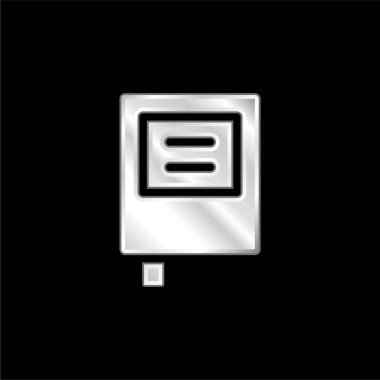 Gümüş kaplama metalik simge