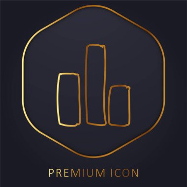 Çubuk Altın Çizgi prim logosu veya simgesi