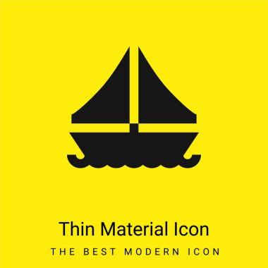 Tekne en az parlak sarı madde simgesi