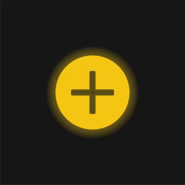 Parlak sarı neon simgesi ekle