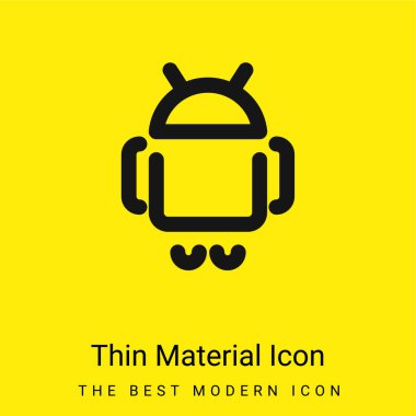 Android Logosu Minimum Parlak Sarı Madde simgesi