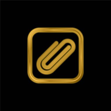 Düğme altın kaplama metalik simge veya logo vektörü ekle