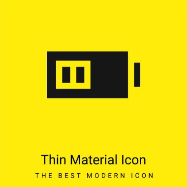 Pil en az parlak sarı madde simgesi