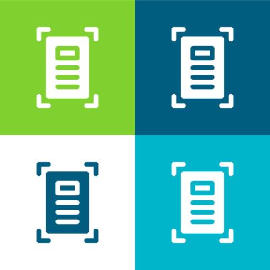 Sanatsal Düz Düz Renk en az simge kümesi