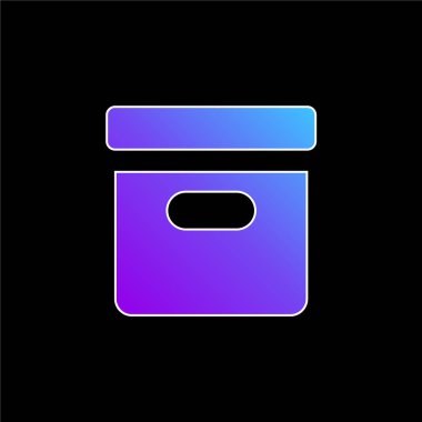 Kutu mavisi gradyan vektör simgesi