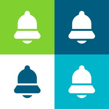 Bell Düz 4 renk simgesi seti