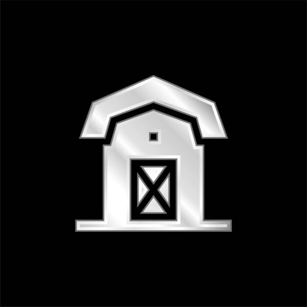 Серебристый металлический значок