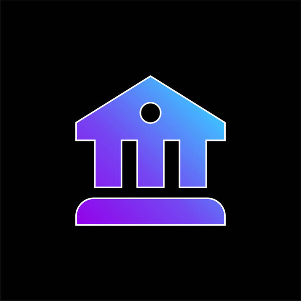 Значок голубого градиента