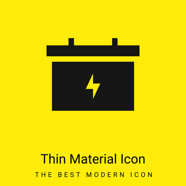 Минимальный ярко-желтый значок материала