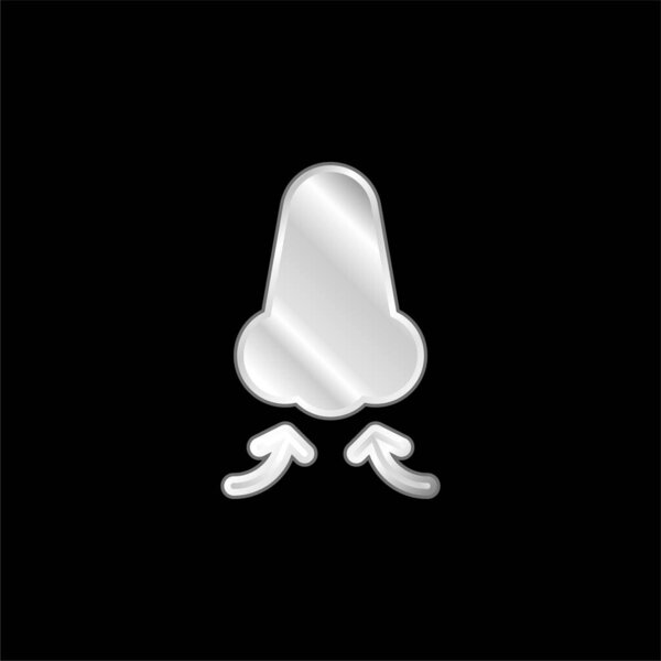 Серебристый металлический значок