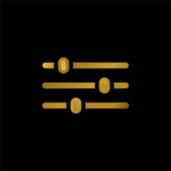 Регулировка позолоченной иконки или вектора логотипа