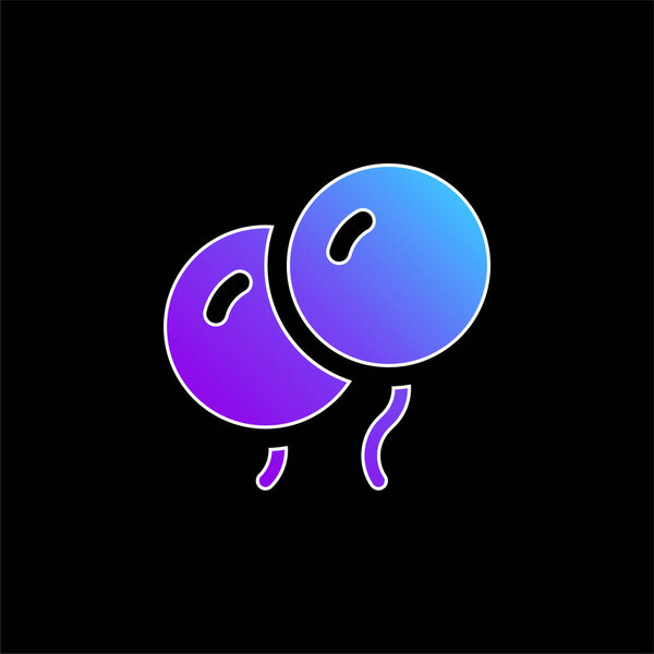 Значок голубого градиента шара