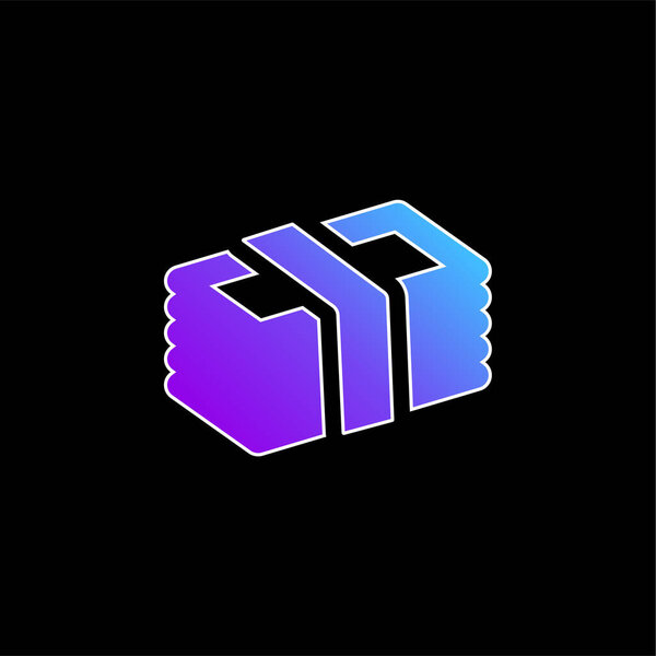 Money blue gradient vector icon