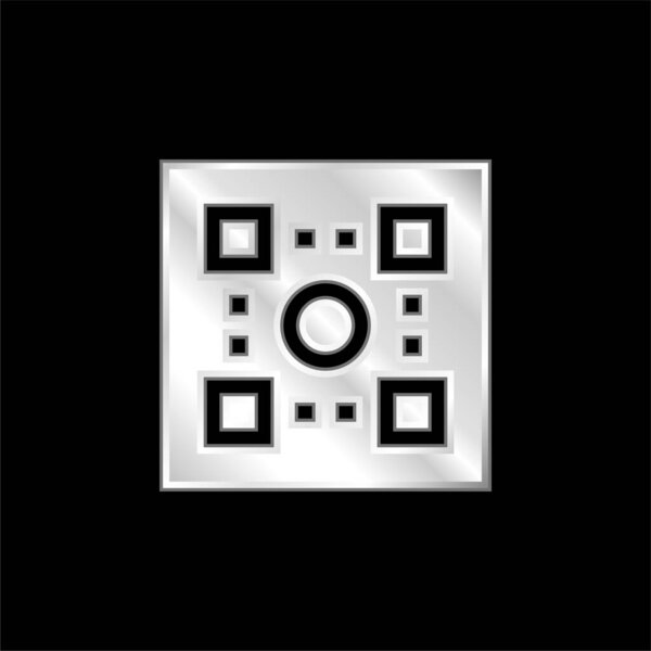 Board Game silver plated metallic icon