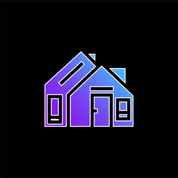 Адрес значка синего градиента