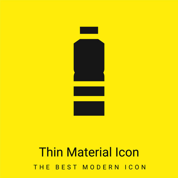 Bottle minimal bright yellow material icon