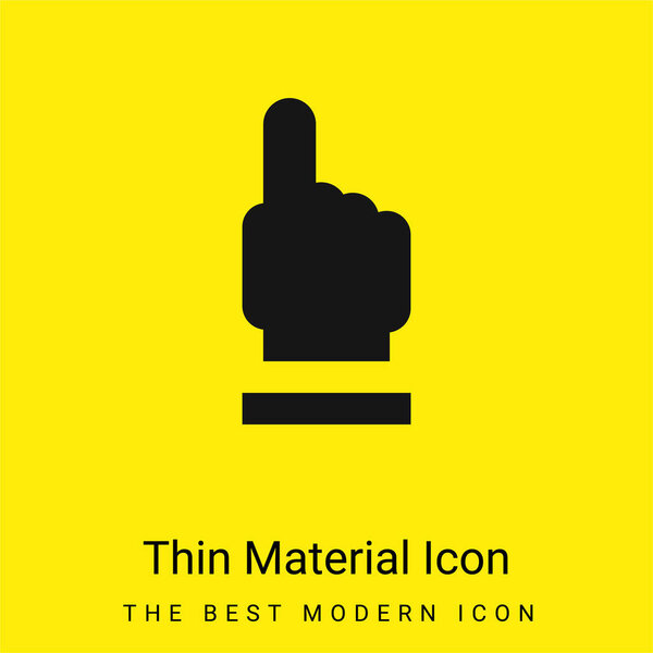 Ask minimal bright yellow material icon