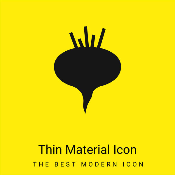 Beetroot minimal bright yellow material icon