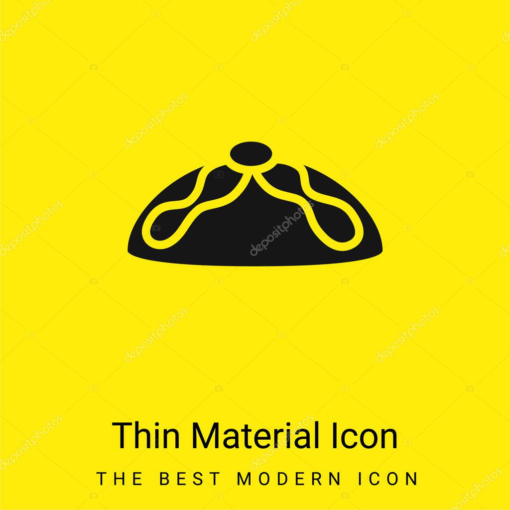 Bread Of The Dead Typical Of Mexico minimal bright yellow material icon