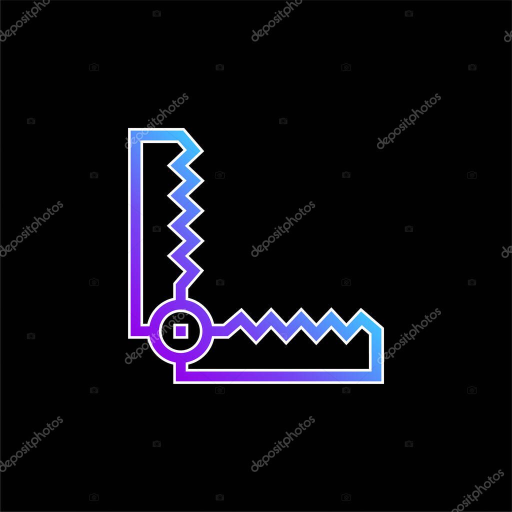 Bear Trap blue gradient vector icon