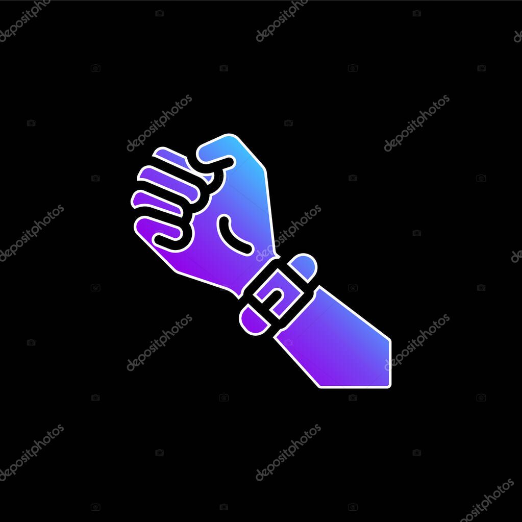 Band blue gradient vector icon
