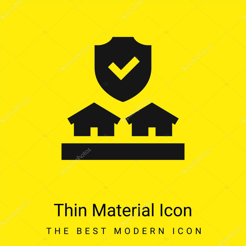 Auction minimal bright yellow material icon