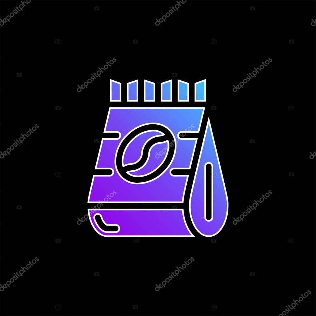 Beans blue gradient vector icon