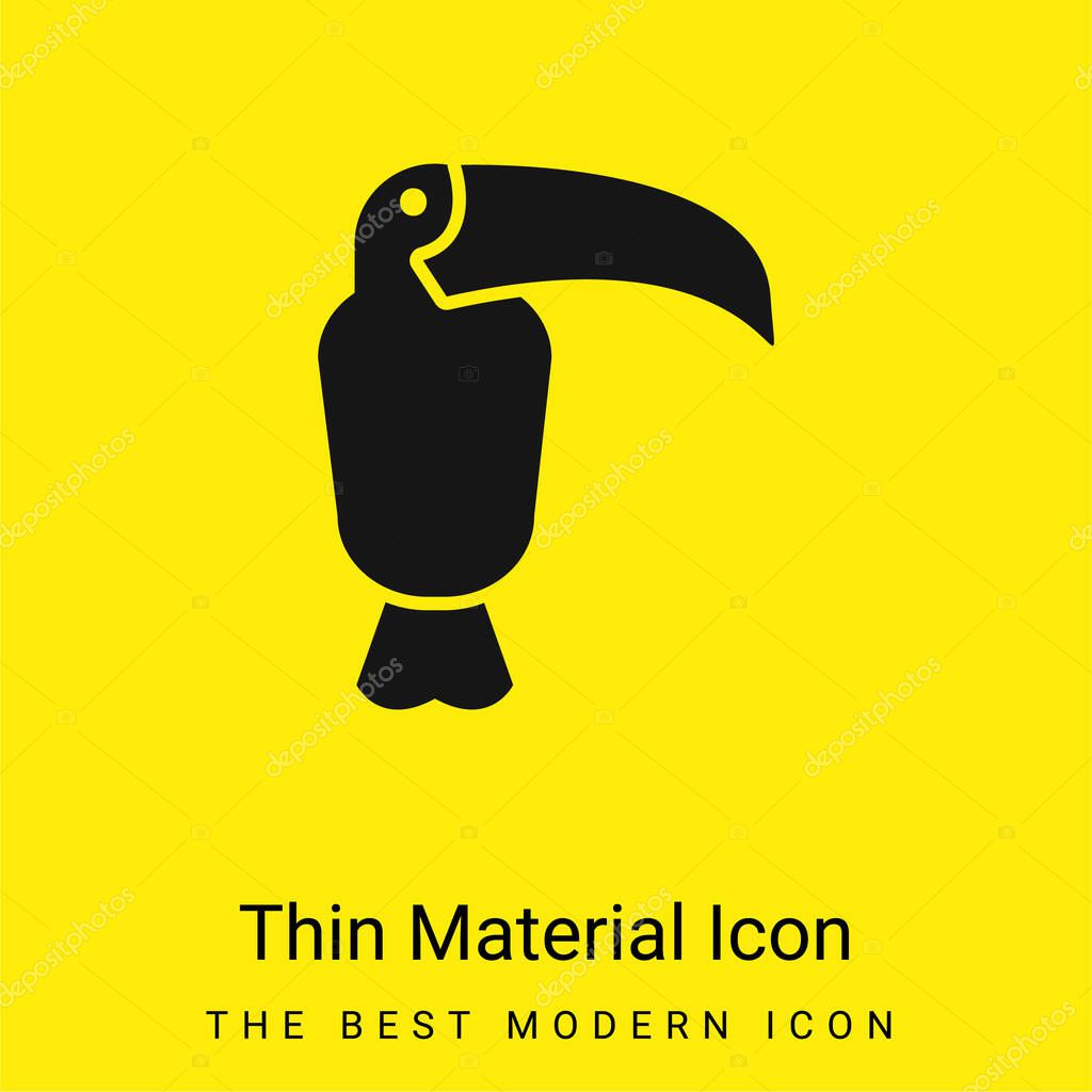 Animal minimal bright yellow material icon