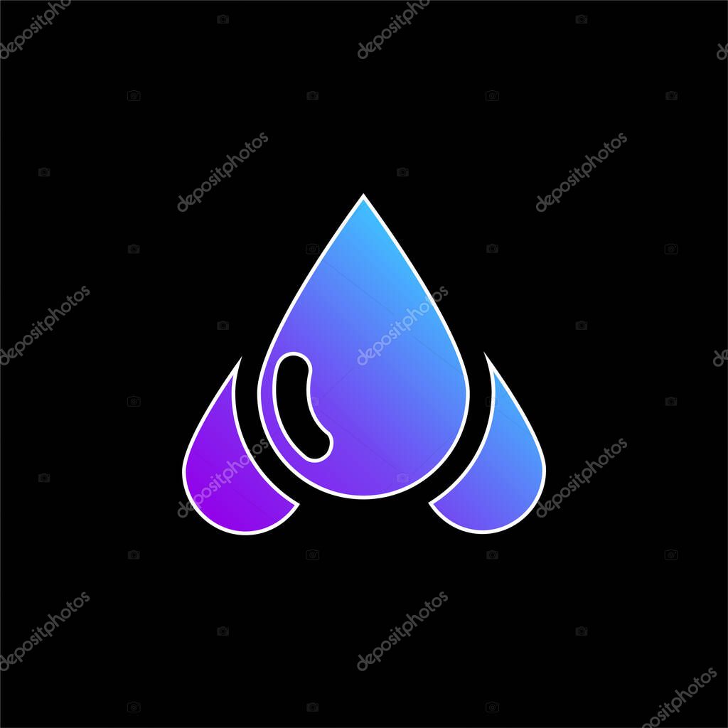 Blood Sample blue gradient vector icon