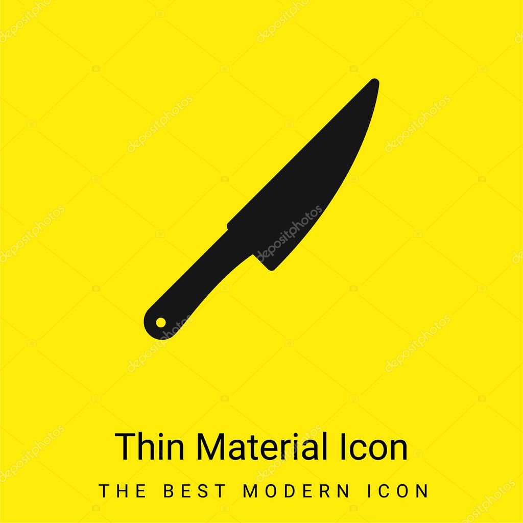 Big Knife minimal bright yellow material icon