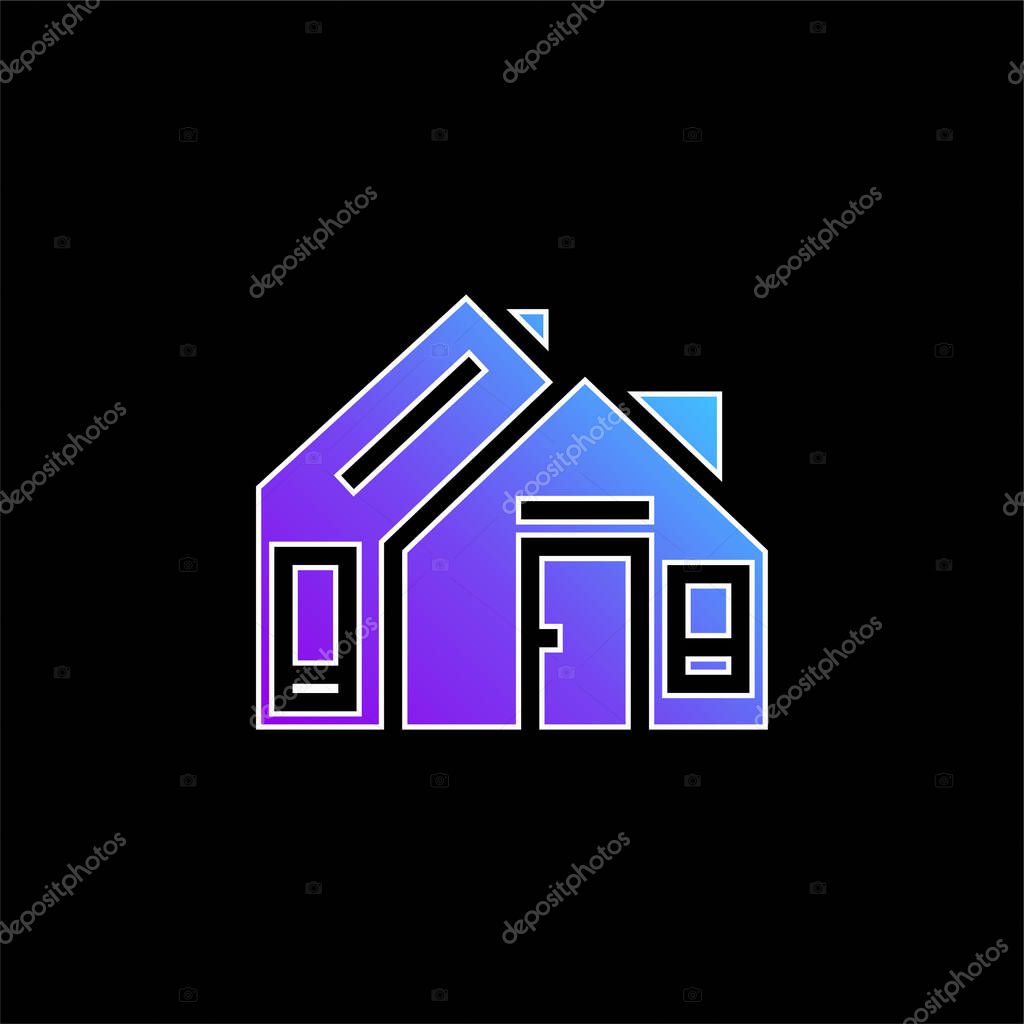 Address blue gradient vector icon