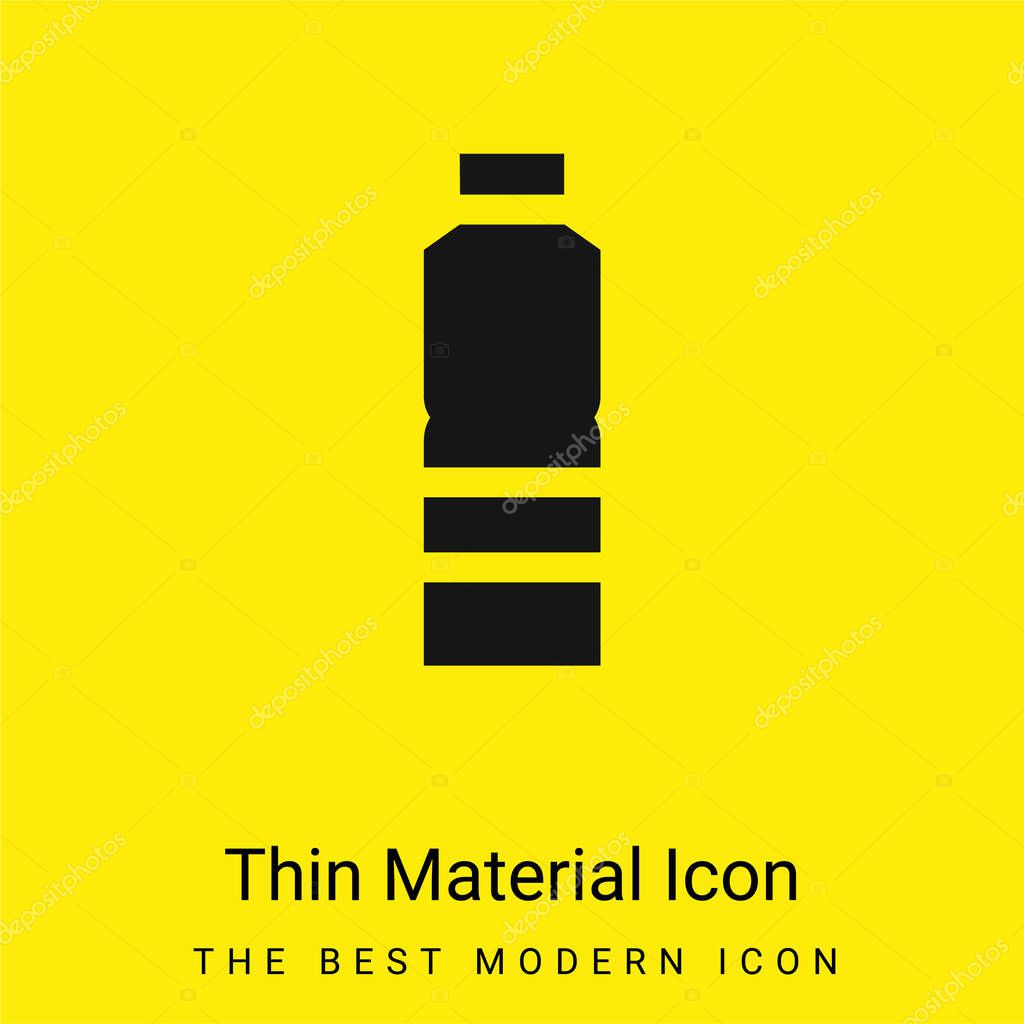 Bottle minimal bright yellow material icon