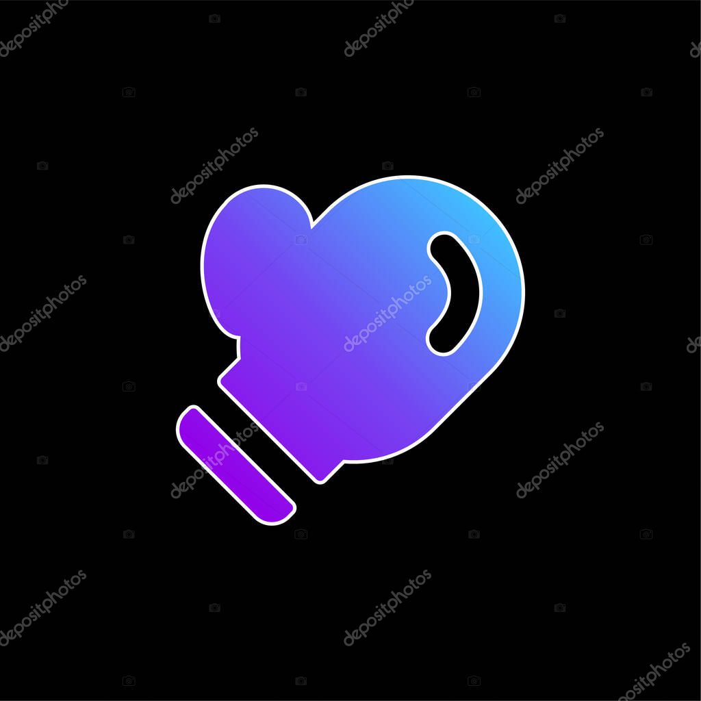 Boxing Gloves blue gradient vector icon