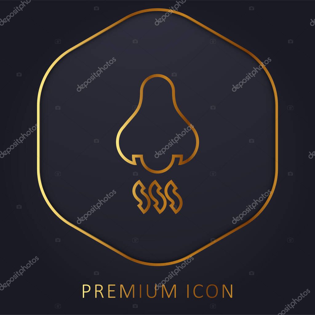 Aroma golden line premium logo or icon