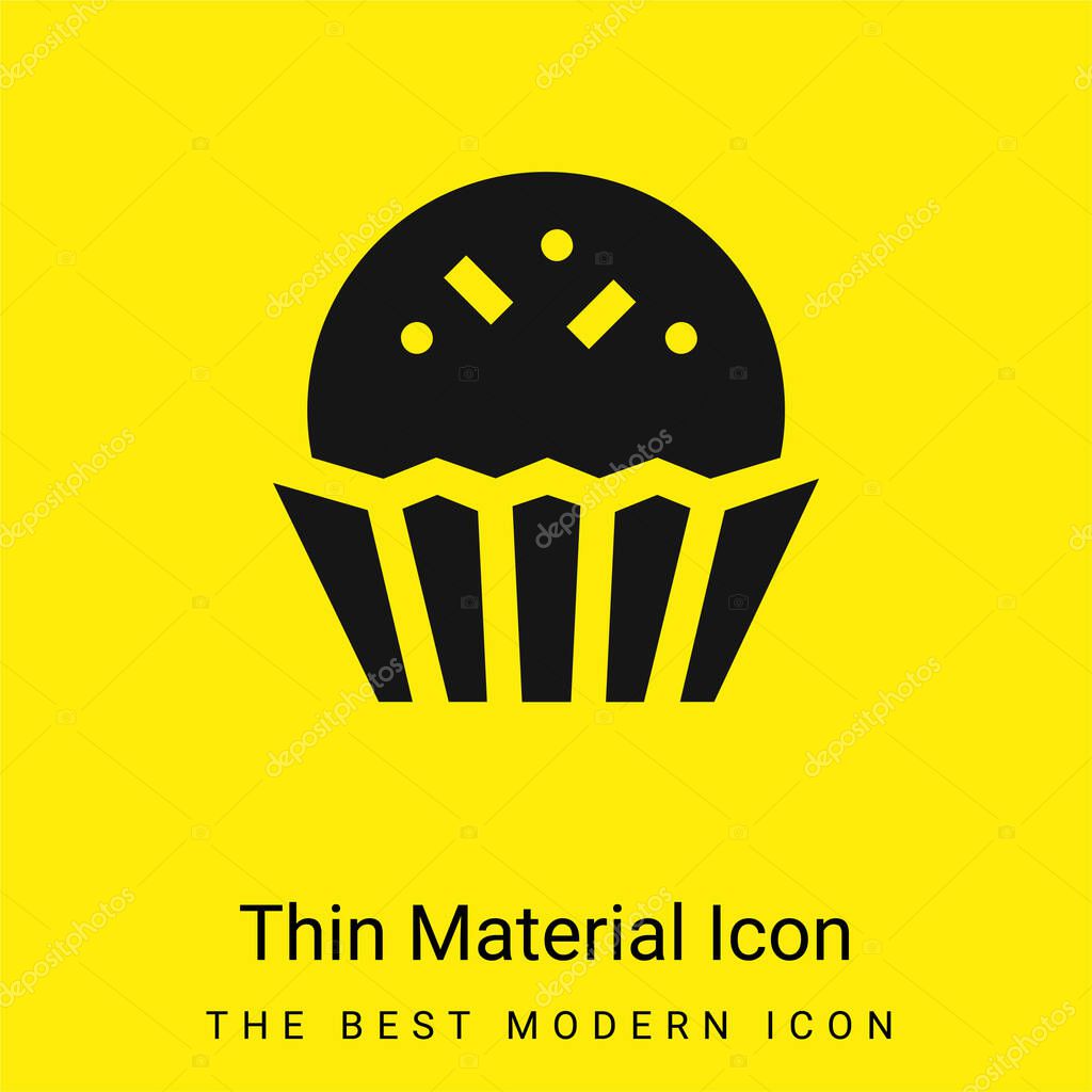 Bonbon minimal bright yellow material icon