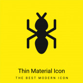 Ant minimální jasně žlutý materiál ikona