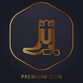 Zavést prémiové logo nebo ikonu zlaté linie