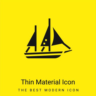 Tekne en az parlak sarı madde simgesi