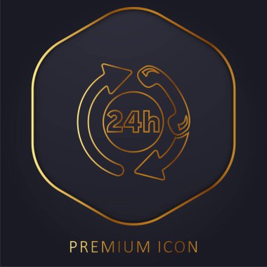 24 Saat Telefon Yardım Servisi Altın Hat prim logosu veya simgesi