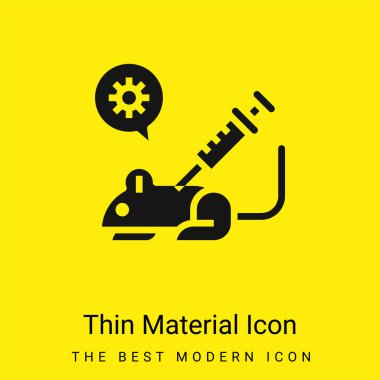 Animal Testing minimal bright yellow material icon clipart