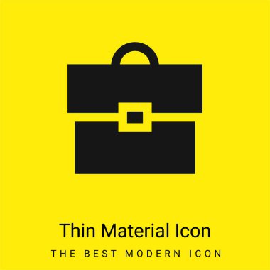 Evrak çantası en az parlak sarı madde simgesi