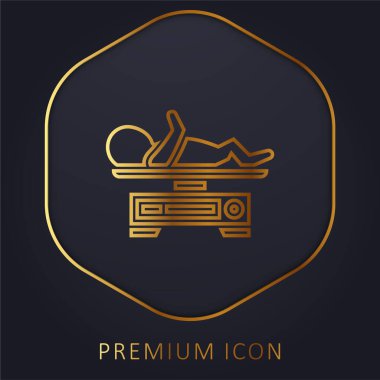Bebek Ağırlığı Altın Çizgi prim logosu veya simgesi