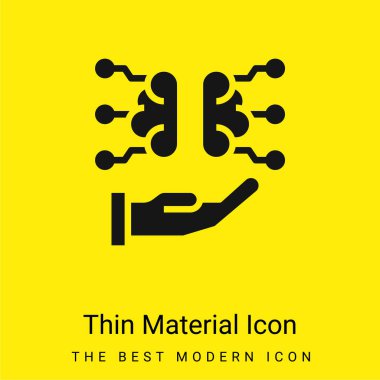 Beyin en az parlak sarı madde simgesi