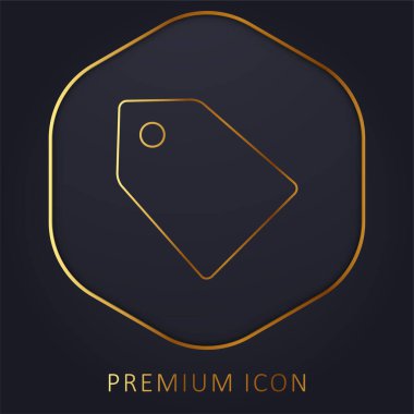 Altın çizgi prim logosu veya simgesi indirimi için Black Label