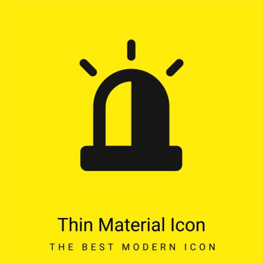 Alarm en düşük düzeyde parlak sarı madde simgesi